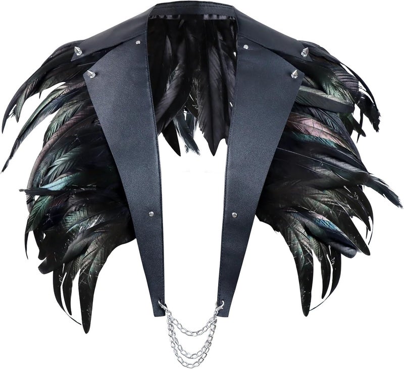 Sowder Rooster Hackle Feather Fringe Trim 5-7" in Width Pack of 5 Yards(Black) - Image 4